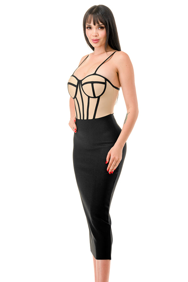 TS-404 - Over The Knee Bandage Dress