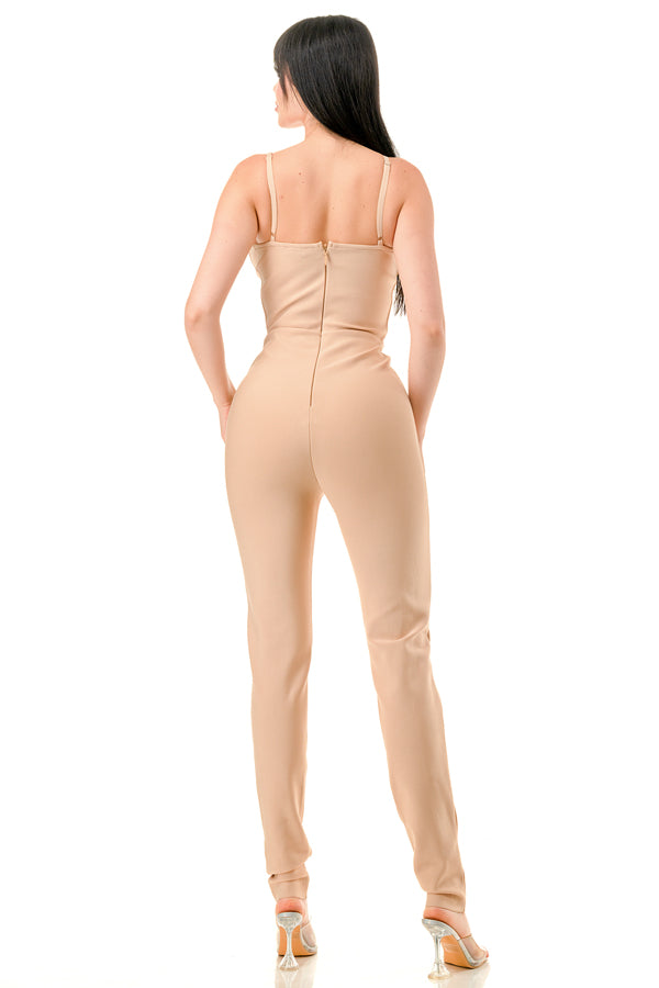 TS-538-Bandage Spaghetti Strap Jumpsuit