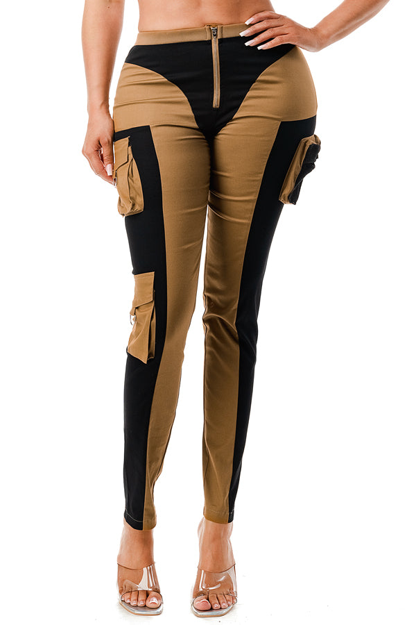 P2163 - Two Tone Cargo Pant