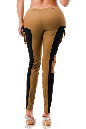 P2163 - Two Tone Cargo Pant